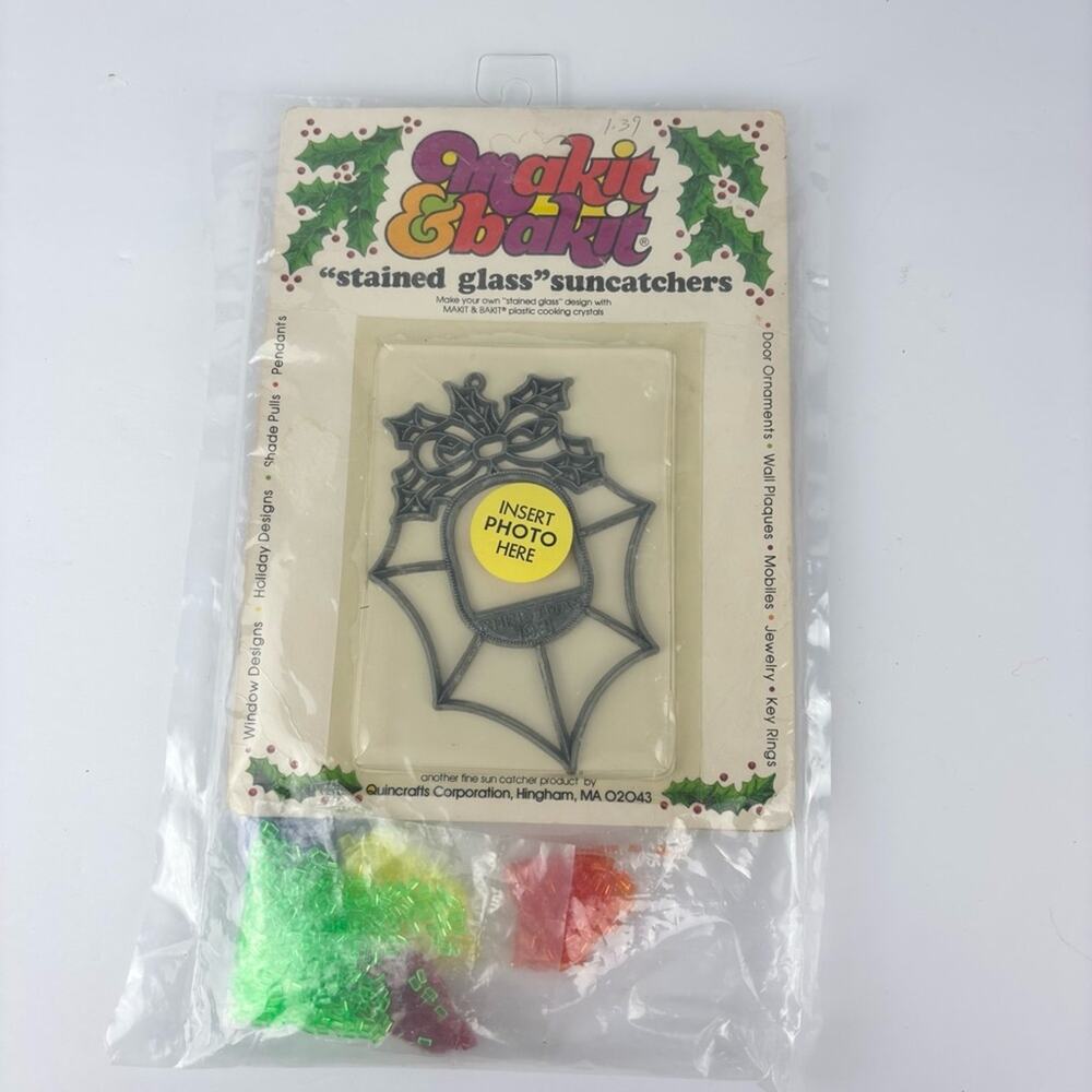 Vintage Making Bakit Stained Glass Suncatchers